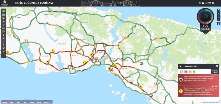 İstanbulda sağanak yağış etkili oldu