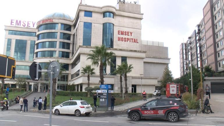 Pendik’te özel hastanenin çatısında çıkan yangın söndürüldü