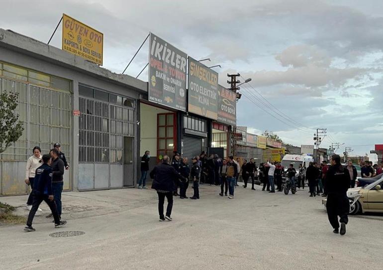 Konyada oto boyama atölyesine pompalı saldırı: 12 yaralı