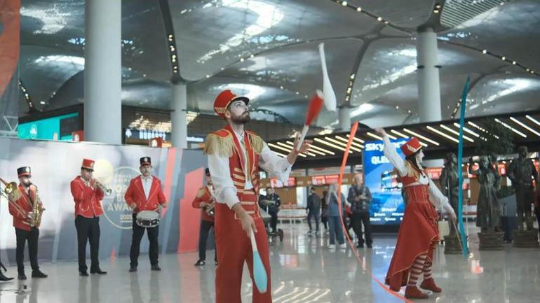 İstanbul Havalimanında Cumhuriyet Bayramı coşkusu