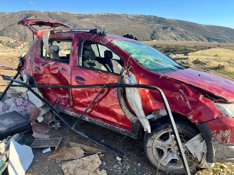 Fırtınada üzerine konteyner ev devrilmişti; toprağa verildi