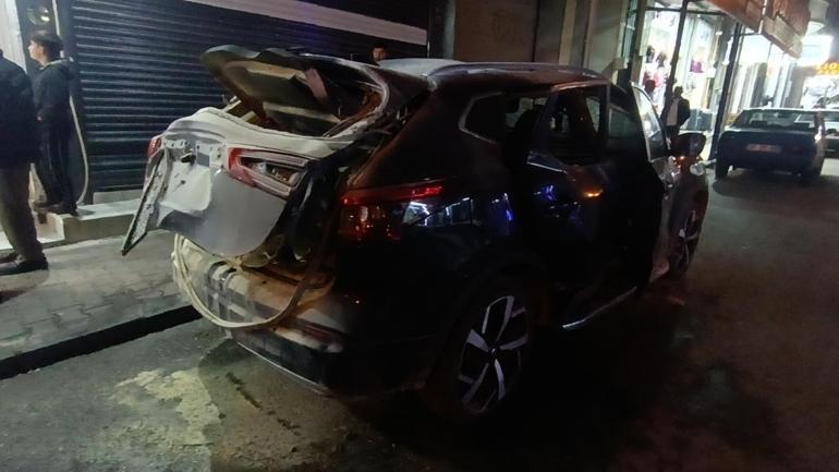 Otomobilde gaz sıkışması sonucu patlama: 1 yaralı