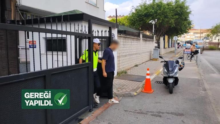 Antalya’da trafik güvenliğini tehlikeye düşüren sürücü yakalandı