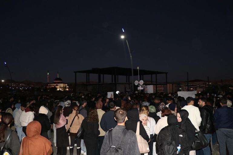 Öğrencilerin Rojin için başlattıkları eyleme acılı baba Kabaiş de destek verdi