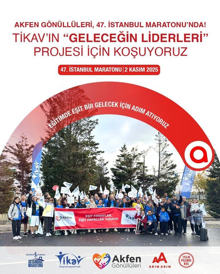 Akfen Gönüllüleri, İstanbul Maratonunda Geleceğin Liderleri projesi için koşacak