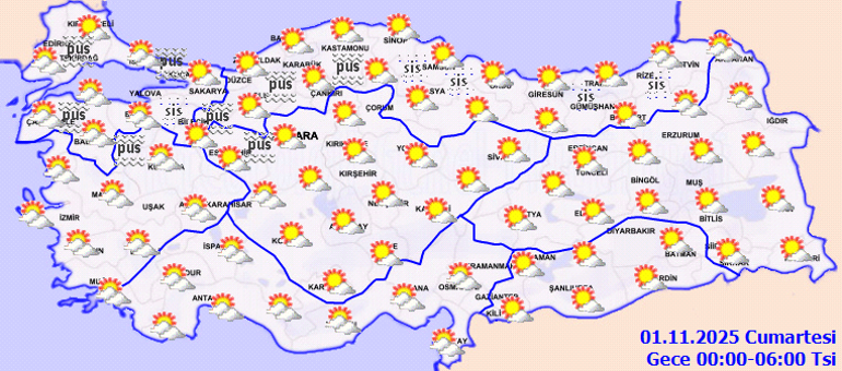 Yurt genelinde yağış beklenmiyor