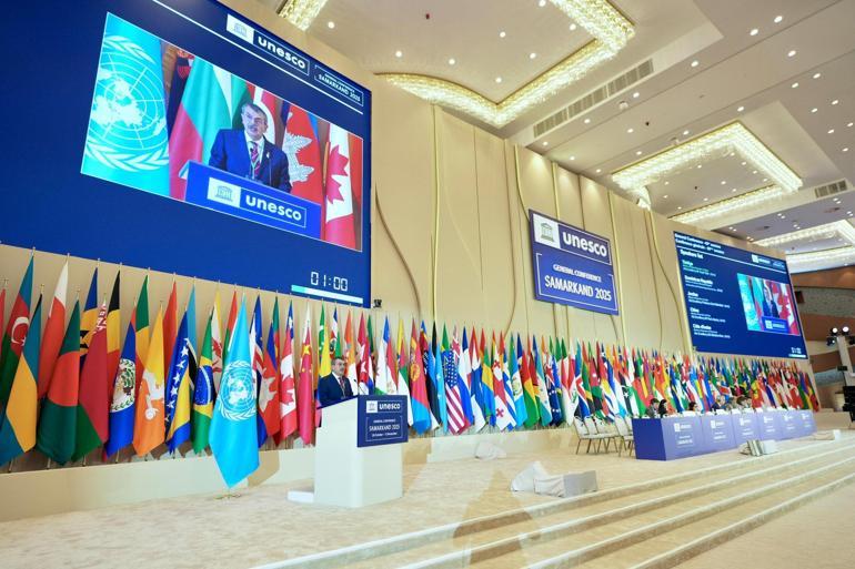 Bakan Tekin, UNESCO 43’üncü Genel Konferansı kapsamında ‘Ulusal Beyan’ konuşması yaptı