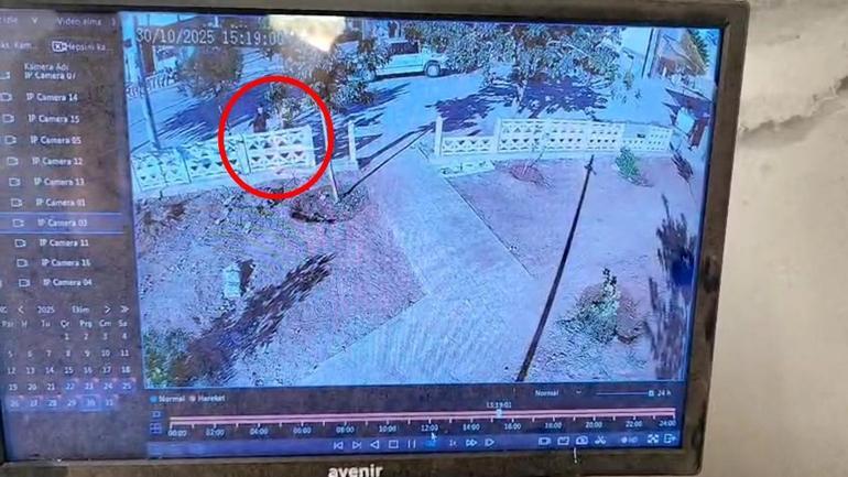 Mardin’de 2 çocuk parkın duvarını tekmeledi; o anlar kamerada