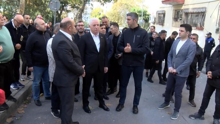 Vali Gül Kartal’da kolonlarındaki çatlaklar nedeniyle tahliye edilen binada inceleme yaptı