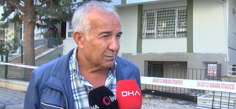 Ankarada doğal gaz borusu kesilen dairede patlama