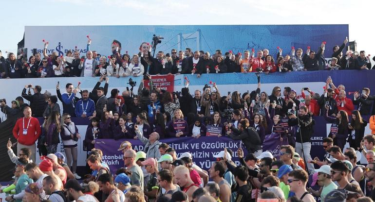 Asya ve Avrupayı birleştiren İstanbul Maratonu 47nci kez koşuldu