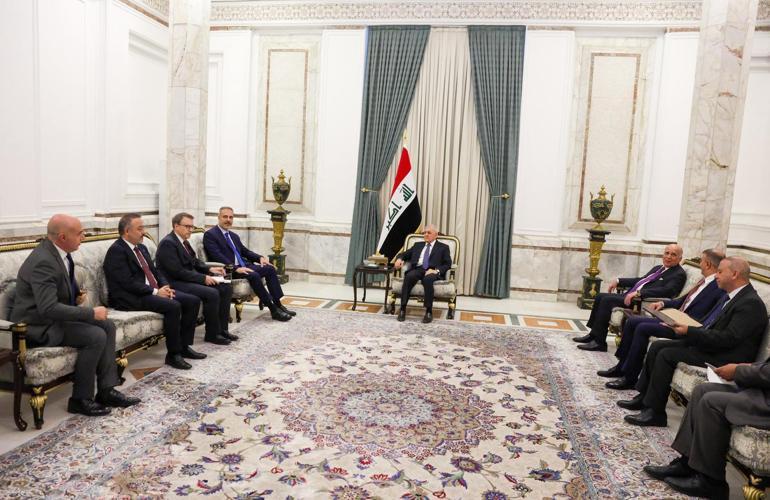Bakan Fidan, Irak Cumhurbaşkanı Reşid tarafından kabul edildi