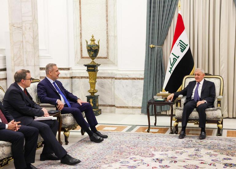 Bakan Fidan, Irak Cumhurbaşkanı Reşid tarafından kabul edildi