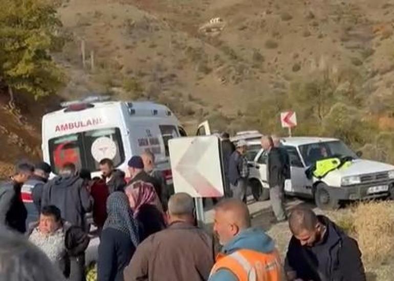 Konyada öğrenci servisi, uçuruma yuvarlandı; 14 yaralı