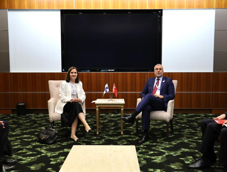 Bakan Işıkhan, Finlandiyalı mevkidaşı Laasonen ile görüştü