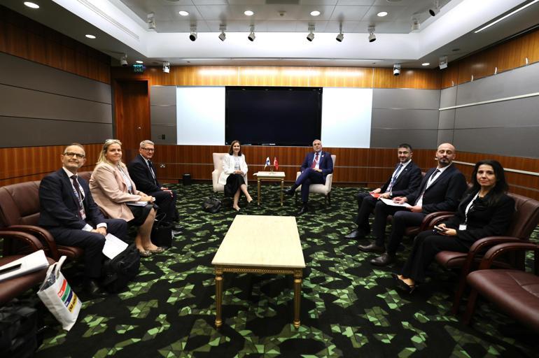 Bakan Işıkhan, Finlandiyalı mevkidaşı Laasonen ile görüştü