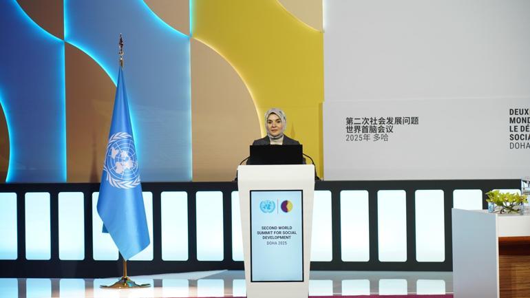 Bakan Göktaş, 2’nci Dünya Sosyal Kalkınma Zirvesi genel kuruluna hitap etti