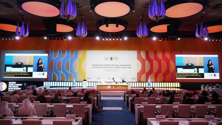 Bakan Göktaş, 2’nci Dünya Sosyal Kalkınma Zirvesi genel kuruluna hitap etti