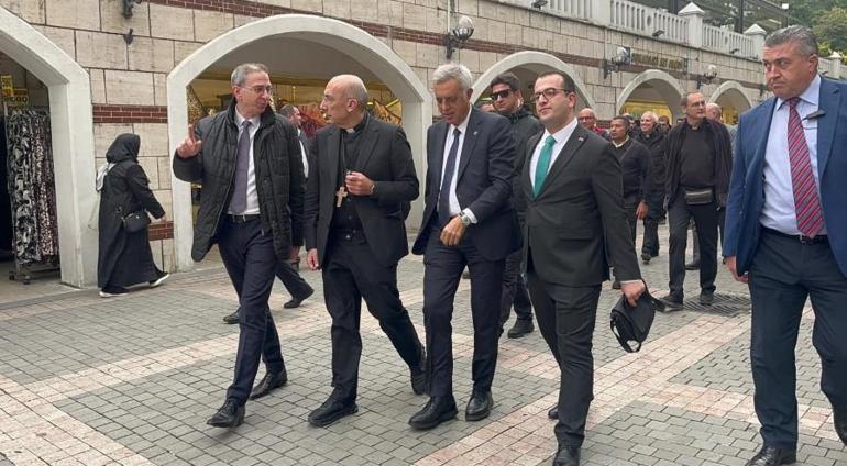Vatikan heyeti, Papa’nın ziyareti öncesi İznik’e geldi