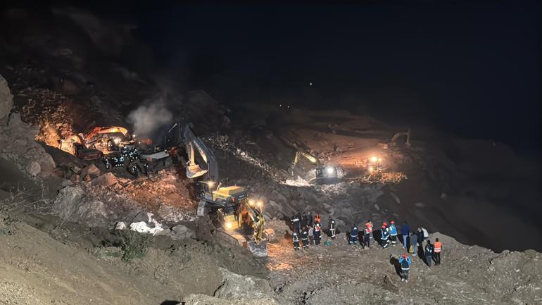 Orduda taş ocağında göçük meydana geldi; 1 işçinin cansız bedenine ulaşıldı