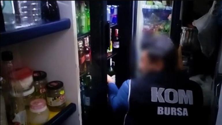 Bursada 227 litre sahte içki ele geçirildi
