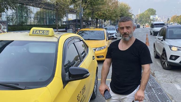 Taksi şoförünün manevra yapıp kazayı önlediği anlar araç içi kamerasına yansıdı