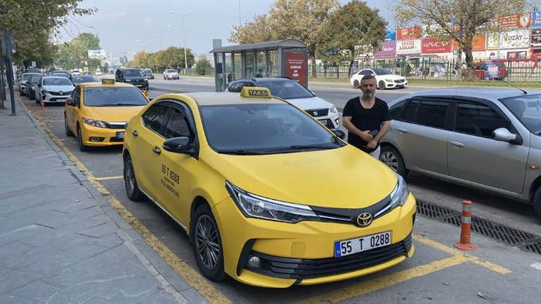 Taksi şoförünün manevra yapıp kazayı önlediği anlar araç içi kamerasına yansıdı