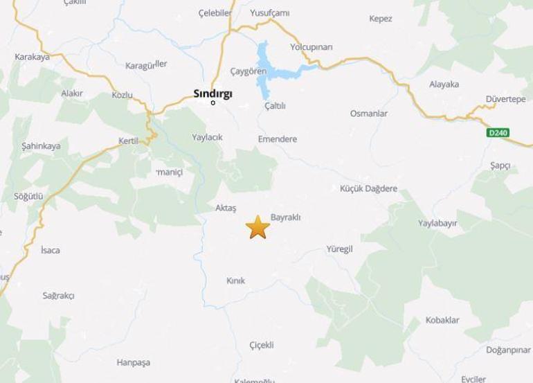 Balıkesir Sındırgıda 4.2 büyüklüğünde deprem