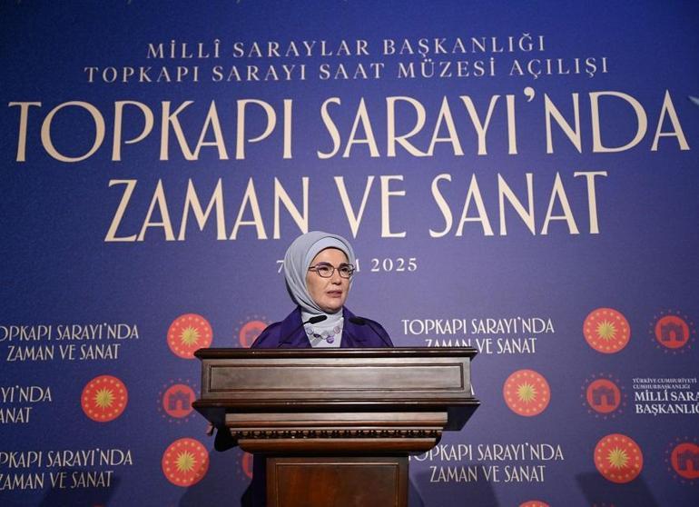 Emine Erdoğan, Topkapı Sarayı Saat Müzesinin açılışına katıldı