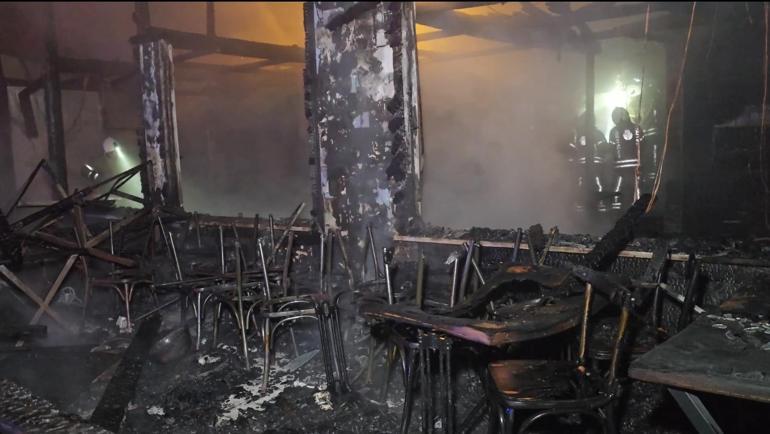 Beykozda restoranın şöminesinden çıkan yangın söndürüldü