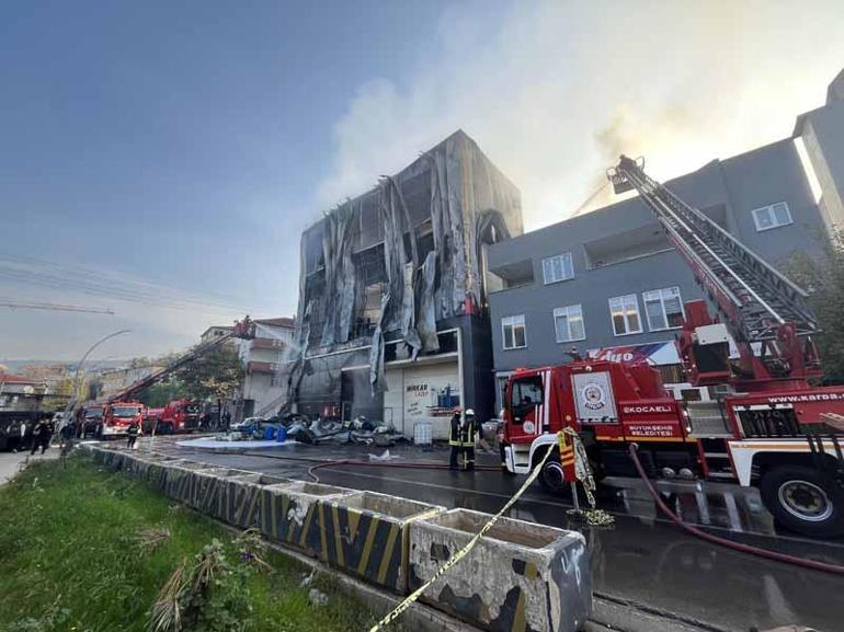 Kocaelide depo yangını