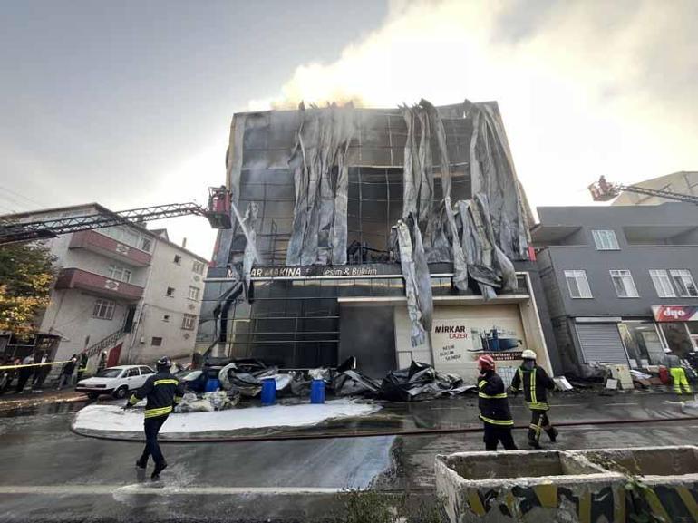 Kocaelide depo yangını