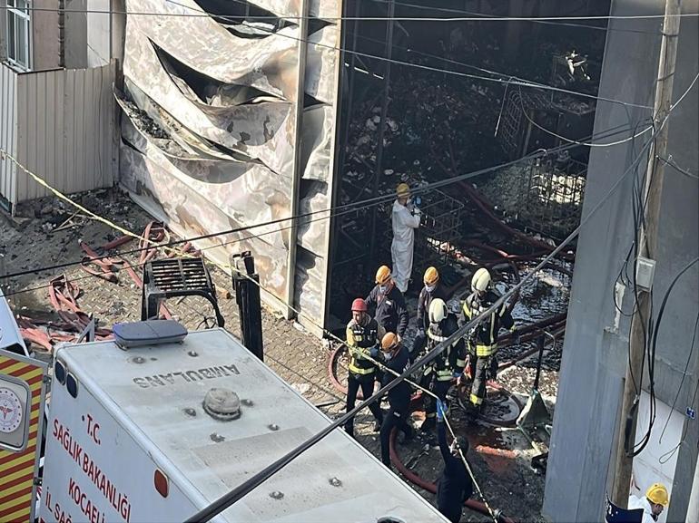 Kocaelide kozmetik fabrikasında yangın: 6 ölü, 7 yaralı