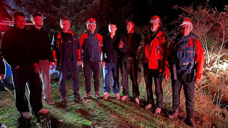 Uludağ eteklerinde 4 genç kayboldu; 5 saat sonra bulundular