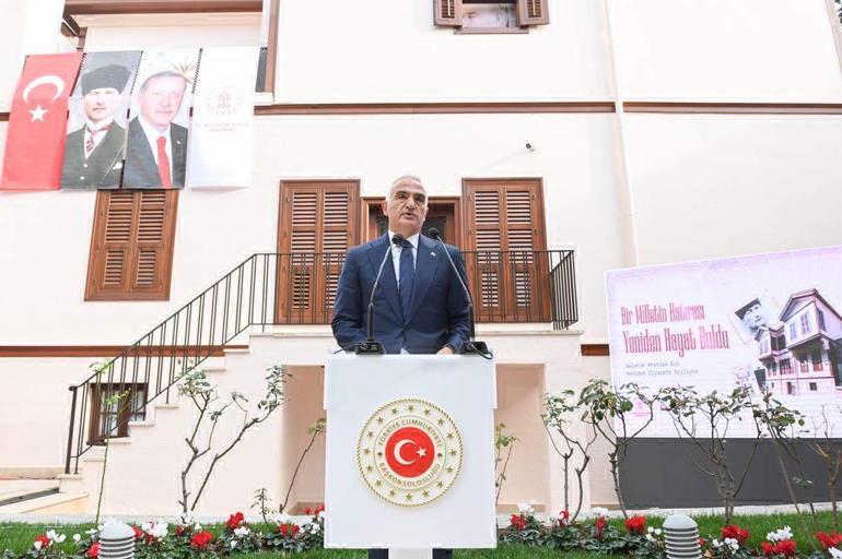 Restore edilen Atatürkün Selanikte doğduğu ev, Bakan Ersoyun katıldığı törenle açıldı
