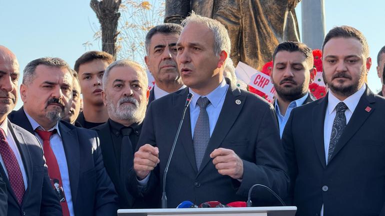 CHPli Özçağdaş, okulda düzenlenen Atatürkü anma törenine katıldı