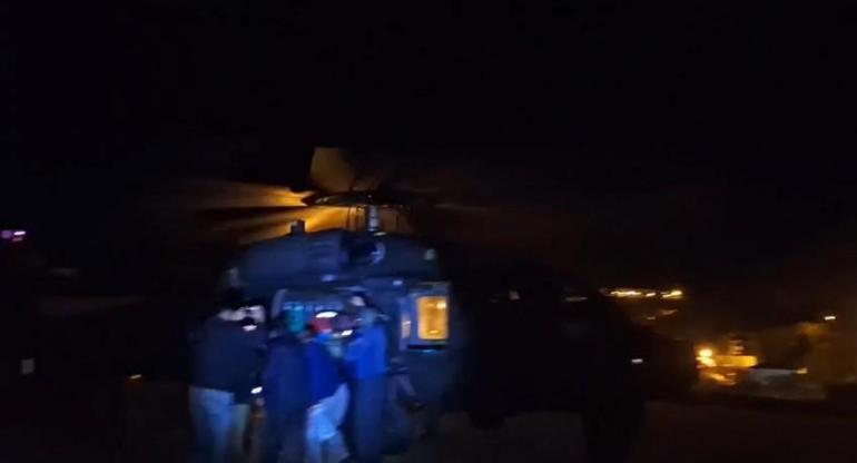 Beyin kanaması geçiren Özcan, helikopterle Vana sevk edildi