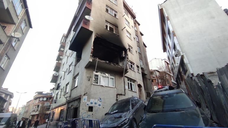 Kağıthanede 6 katlı binadaki patlamanın izleri gün aydınlanınca ortaya çıktı