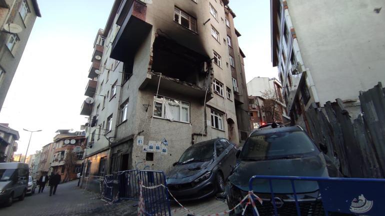 Kağıthanede 6 katlı binadaki patlamanın izleri gün aydınlanınca ortaya çıktı
