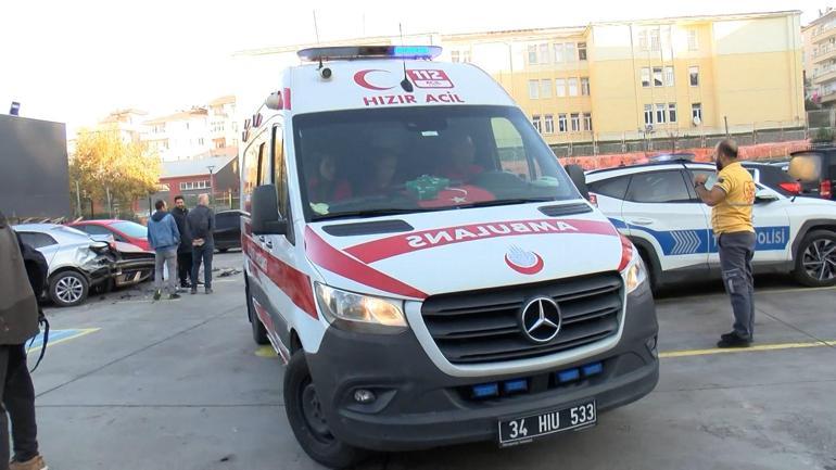 Bahçelievlerde 9 araca çarpan cip 5 metreden boşluğa düştü; sürücü yaralandı