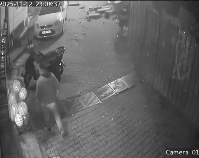 Kağıthanede 6 katlı binada patlama anına ilişkin yeni görüntüler; molozlar yola savruldu