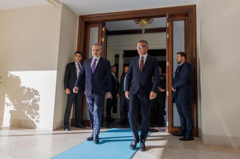 Bakan Fidan, KKTC Cumhurbaşkanı Erhürman ile bir araya geldi