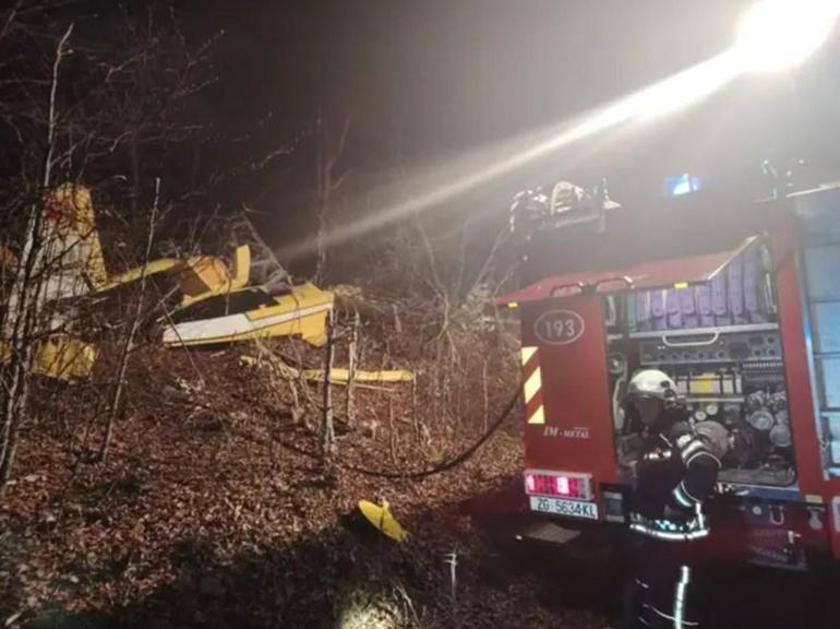 Hırvatistanda bulunan yangın söndürme uçağımız kaza kırıma uğradı; pilot şehit oldu