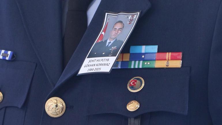 Şehit Pilot Yarbay Gökhan Korkmaz son yolculuğuna uğurlandı