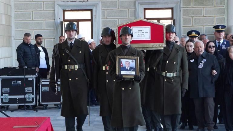 Şehit Pilot Yarbay Gökhan Korkmaz son yolculuğuna uğurlandı