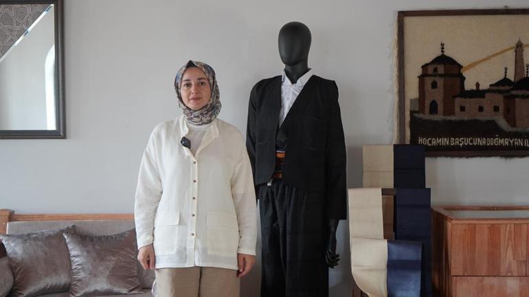 Şal-şepik kumaşını hazırlamak için 12 bin adım atıyorlar