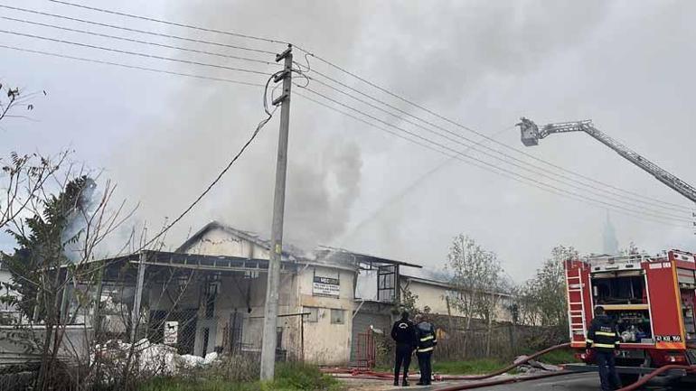 Kocaelide üretim tesisindeki yangın söndürüldü