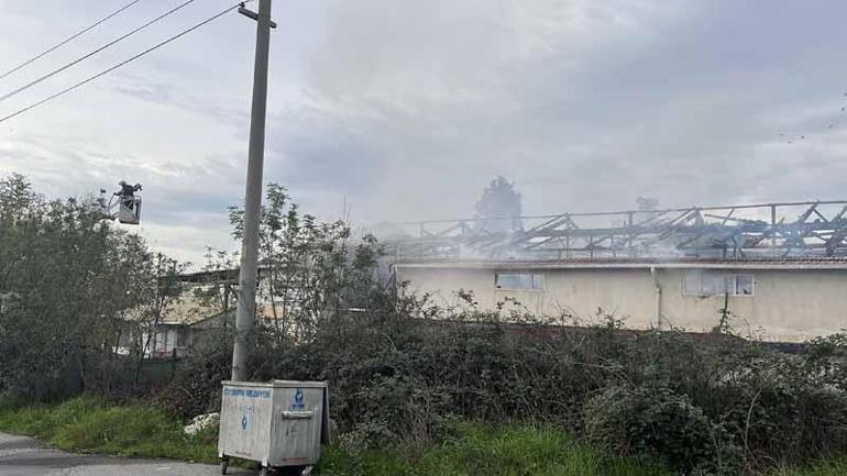 Kocaelide üretim tesisindeki yangın söndürüldü