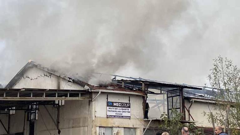 Kocaelide üretim tesisindeki yangın söndürüldü