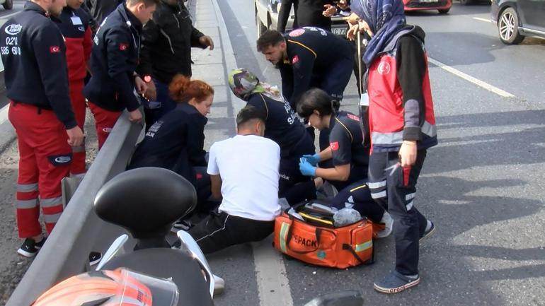 Küçükçekmecede motosiklet kazası: 1 ölü 1 ağır yaralı